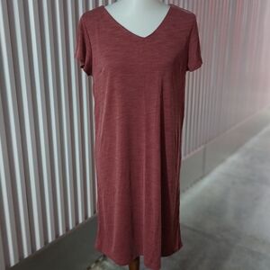 Sigrid Olsen Burgundy Ribbed Top